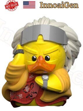 TUBBZ Back to the Future Doc Brown 2015 Vinyl Rubber Duck Figure NWB Collectible